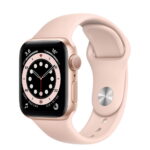 Apple Watch Series 6 GPS, 40mm Aluminum Case with Pink Sand Sport Band Gold