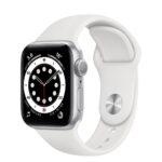 Apple Watch Series 6 GPS 44mm Aluminium Case with White Sport Band Silver