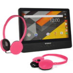 Polaroid 9" Quad-Core Android DVD Player/Tablet Pink (like new)
