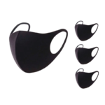 Reusable Washable Face Mask (Black) 4 Pack