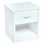 Emily Bedside Table White