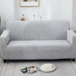 Urban Home Sofa Stretch Three Seater Cover - Light Grey