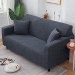 Urban Home Sofa Stretch Two Seater Cover - Dark Grey