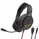 Vertux Gaming Over Ear Headset W Noise Isolation Red