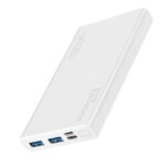Promate 10000mAh Smart Charging Power Bank w Dual USB Output White
