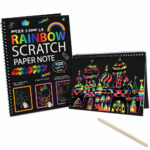 Kids Scratch Art Book 3pk w Wooden Pen