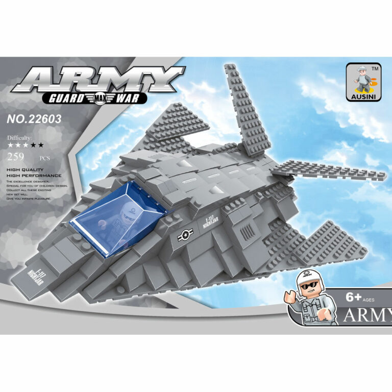 Military Stealth Bomber Kids Blockset