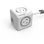Allocacoc 4 Power Outlet with 2 USB outlets white