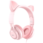 Hoco Wired Cat Ear Headset w Mic - Pink