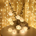 20 LED Battery Powered Smile Cloud String Light