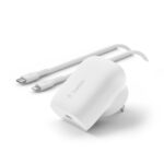 Belkin Wall Charger Power adapter w USB-C to Lightning Cable
