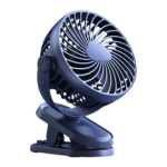 Clip On Desk Rechargeable Fan Blue