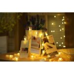 USB Powered 50 LED Photo Clips String Lights Warm White