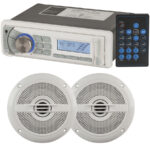 Marine 6.5 inch AM FM Radio and Speaker Combo