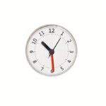 Titan Retro Analogue Clock w Suction Cup White