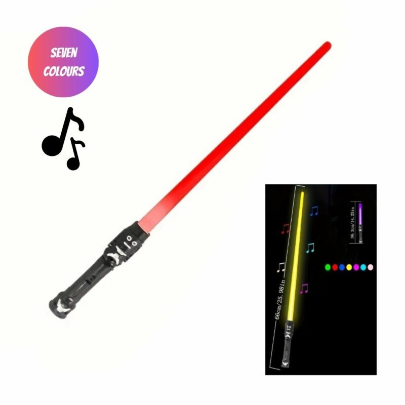 KidsPlay LED Retractable Multi-Colour Saber w FX Sound