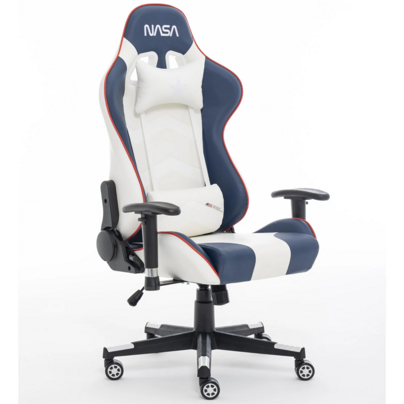 Nasa Supernova (White/Blue Gaming Chair)