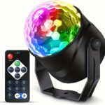 DJ Party RGB Sound Activated Disco Ball w Remote