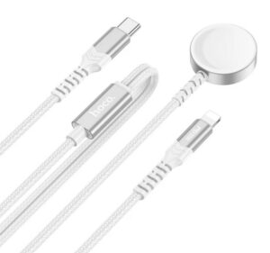 Nexus 2 in 1 USB-C to Lightning & iWatch Charging Cable - White