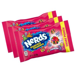 Nerds Rainbow Share Pouch Gummy Clusters 3pk