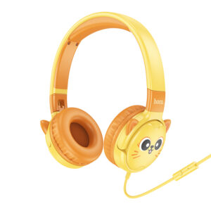 Hoco W61 Kids Wired Headset with Mic, Safe Volume-Limited