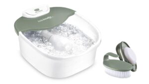 Body Benefits Heat Sense Foot Spa with Brush Green White