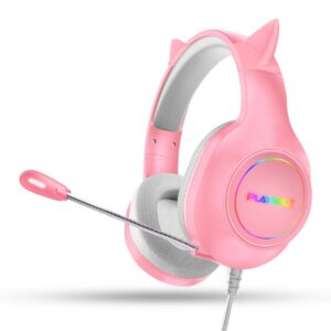 Playmax RGB Cat Ear Headset Pink