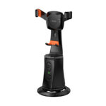 Automatic 360 Face Tracking Selfie Phone Holder Dock w AI Gesture Control