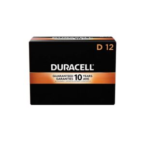 Duracell Coppertop D Alkaline Batteries 12 Pack