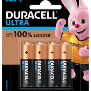 Duracell Ultra AA Alkaline Batteries 4pk