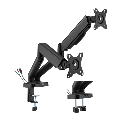BRATECK Elegant Dual 17"-32" Counter Balance Monitor Desk Mount