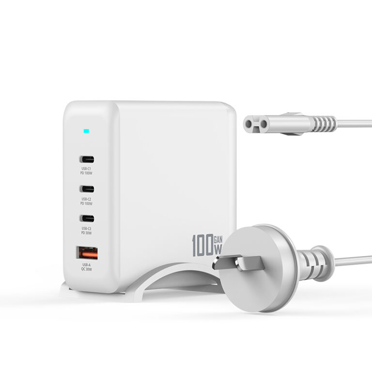 Extreme 100W 4-Port PD Ultra Fast USB-C Desktop Charging Station White