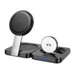 Nexus 15W 3-in-1 Magnetic Wireless Fast Charger w Foldable Design - Black