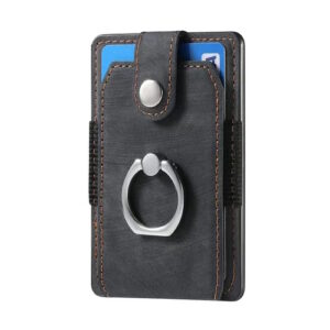 Extreme Mag Smartphone Card Holder w/ Ring, Black