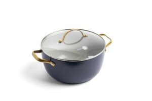 Greenpan Padova Navy Blue Pfas Free Covered Casserole 24Cm/4.7L