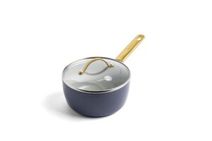 Greenpan Padova Navy Blue Pfas Free Covered Saucepan 18Cm/2L