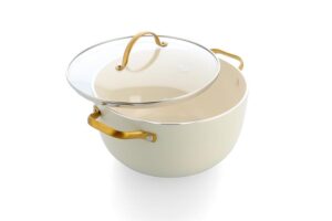 Greenpan Padova Pfas Free Casserole 24Cm/4.71L Cream