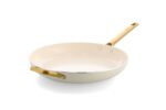Greenpan Padova Pfas Free Frypan 32Cm With Helper Handle Cream