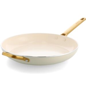 Greenpan Padova Pfas Free Frypan 32Cm With Helper Handle Cream