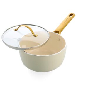Greenpan Padova Pfas Free Saucepan 18Cm/2.01L Cream
