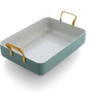 Greenpan Padova Smokey Blue Pfas Free Roasting Pan