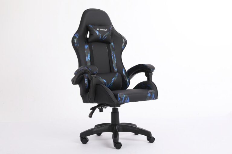 Playmax Gaming Chair Blue Camo Black