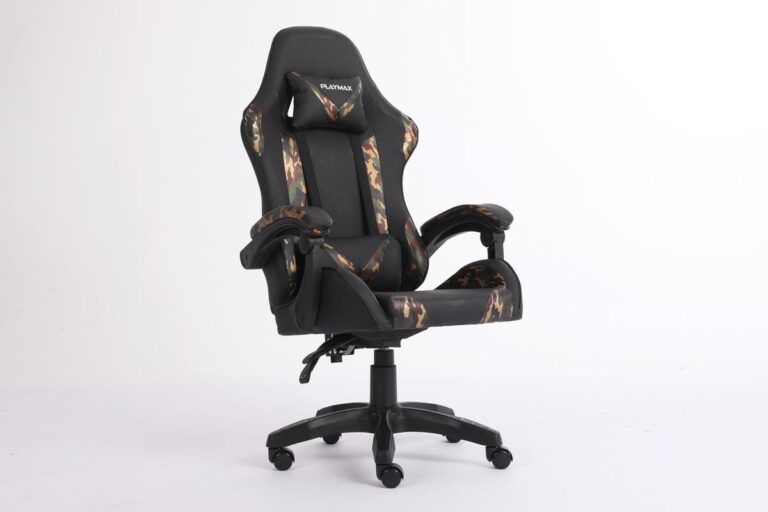 Playmax Gaming Chair Green Camo Black