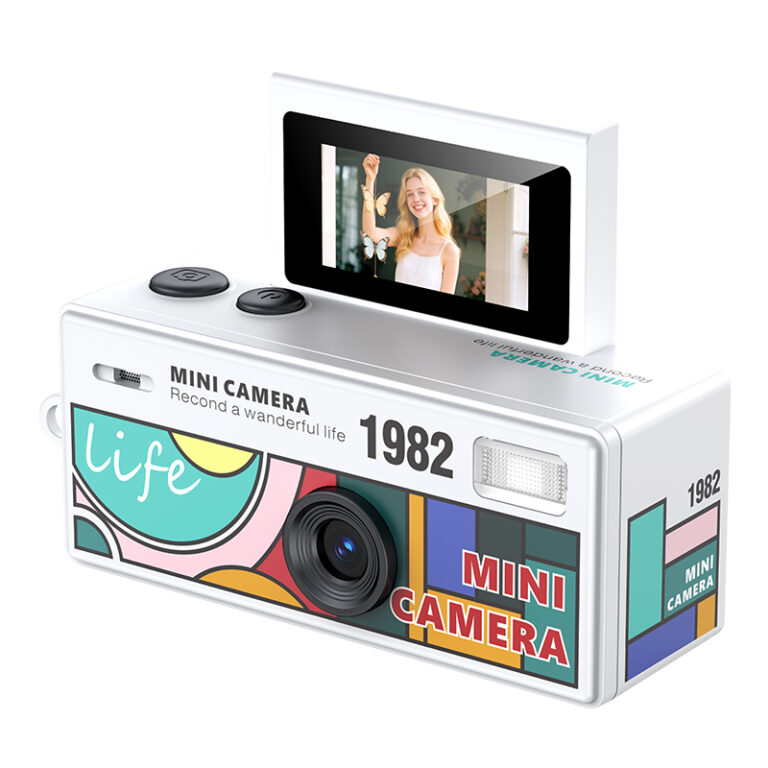 Retro Full HD Vintage Mini Digital Camera White
