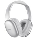 Hoco Active Noise Cancelling Bluetooth Headphones Silver w 90 Hours Battery Life