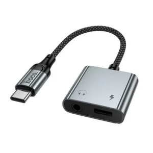 Hoco 2 in 1 USB-C to Aux & USB-C Adaptor