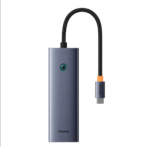 OS-Baseus UltraJoy Series 4-Port HUB Space Grey Type-C to USB3.0