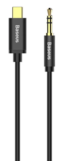 Baseus Yiven Type-C Male to 3.5 Male Audio Cable M01, 1.2m, Black