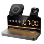 Hoco 15W 4-in-1 Magnetic Wireless Fast Charger with Alarm Clock