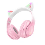 Hoco LED Cat Ear Headphones Pink